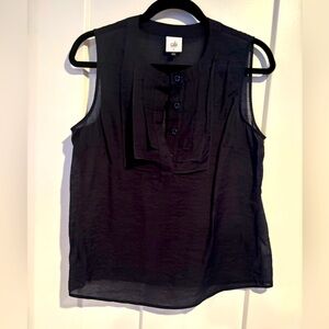 New Cabi 6524 Louis II Top Sleeveless Blouse Navy Blue